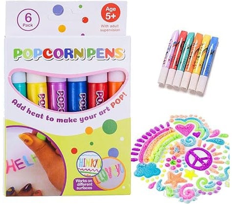 🔥Buy 2 Get 1 Free🎁Magic Puffy Bubble Pens, Heat Activated Popcorn Pens DIY 3D Art Marker for Kids Crafts