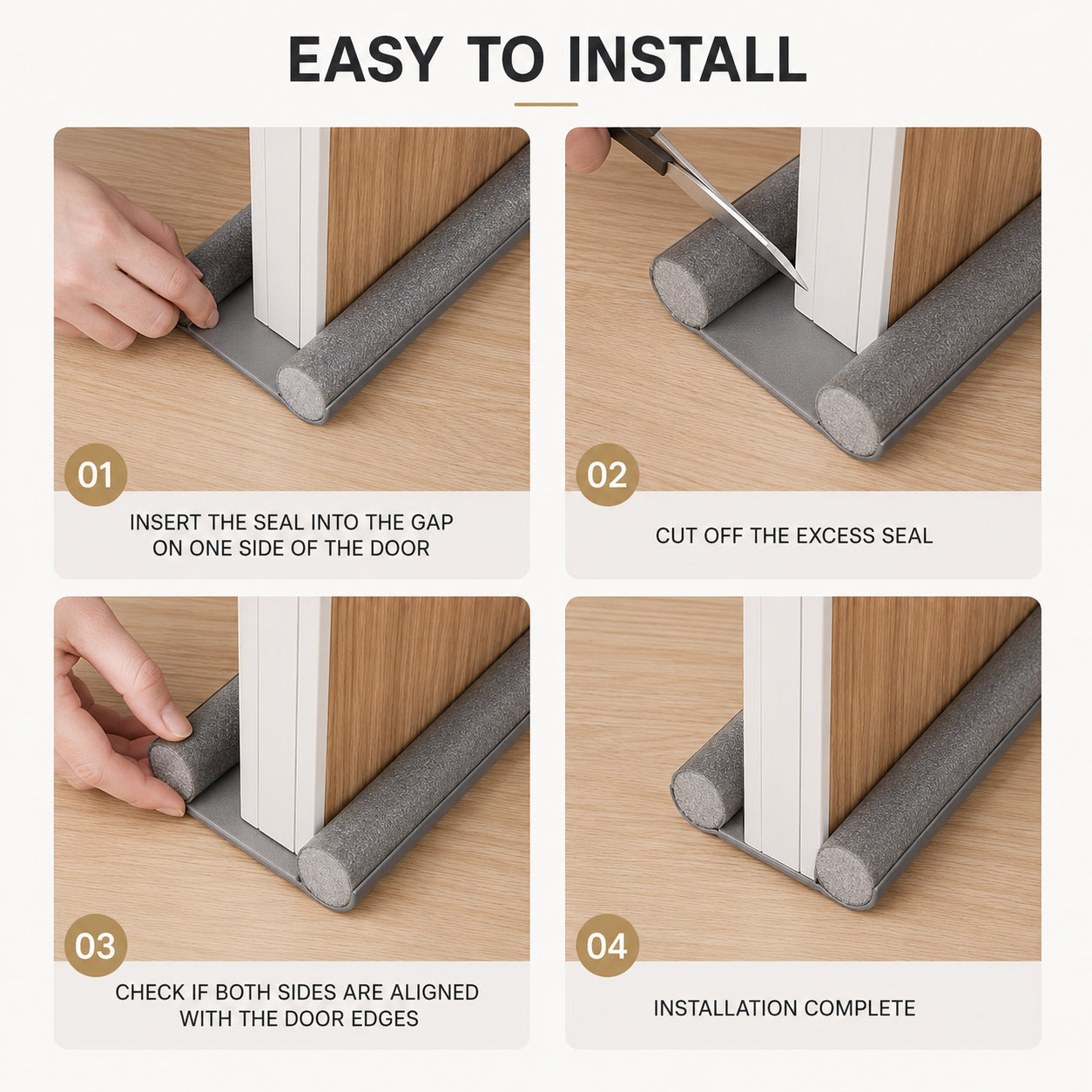 ✅ ✅  The Ultimate Summer Door Seal: Lock AC In, Keep Bugs & Noise Out (Slide-On)