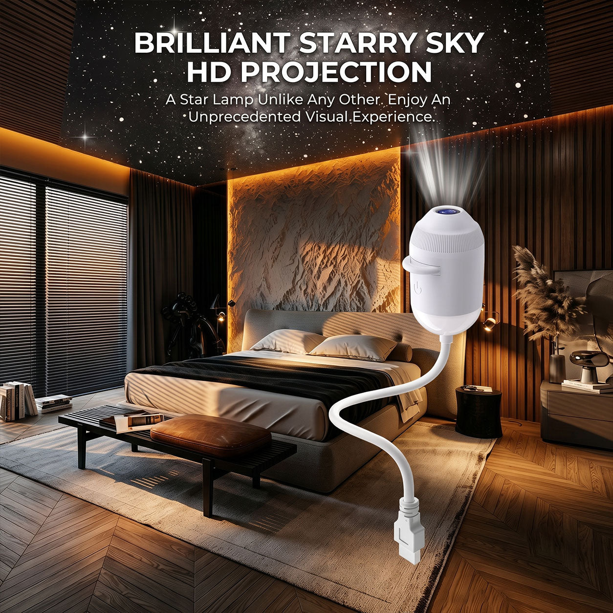 🔮 Cosmic Sanctuary: HD Star Projector for Positive Energy & Mindful Meditation 🧘‍♀️