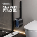 🔥 Disposable Toilet Brush Kit (No-Touch, with Refill Heads & Holder)