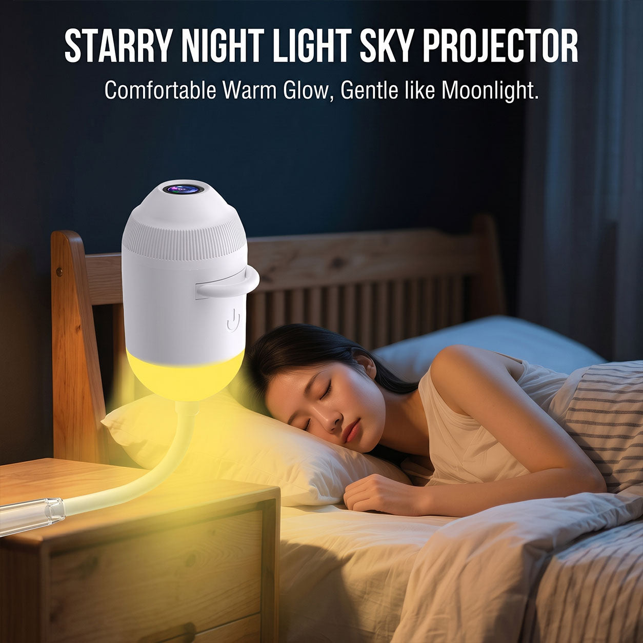 🔮 Cosmic Sanctuary: HD Star Projector for Positive Energy & Mindful Meditation 🧘‍♀️