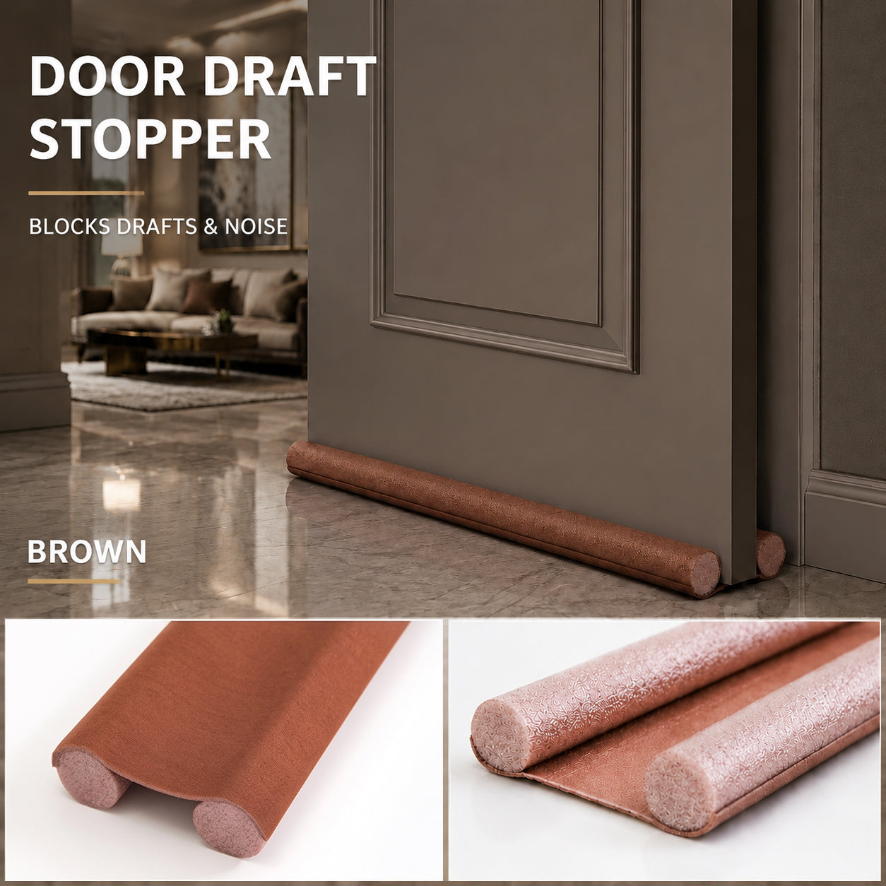 ✅ ✅  The Ultimate Summer Door Seal: Lock AC In, Keep Bugs & Noise Out (Slide-On)