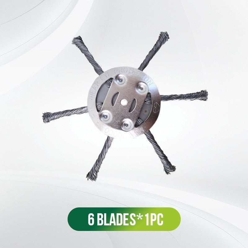 👨‍🌾🎁 Final Day Sale-6 inch Steel Wire Brush Cutter Trimmer Head