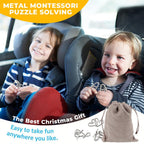 ✅ ✅ The Best Gift🎁 Metal Montessori Puzzle Solving