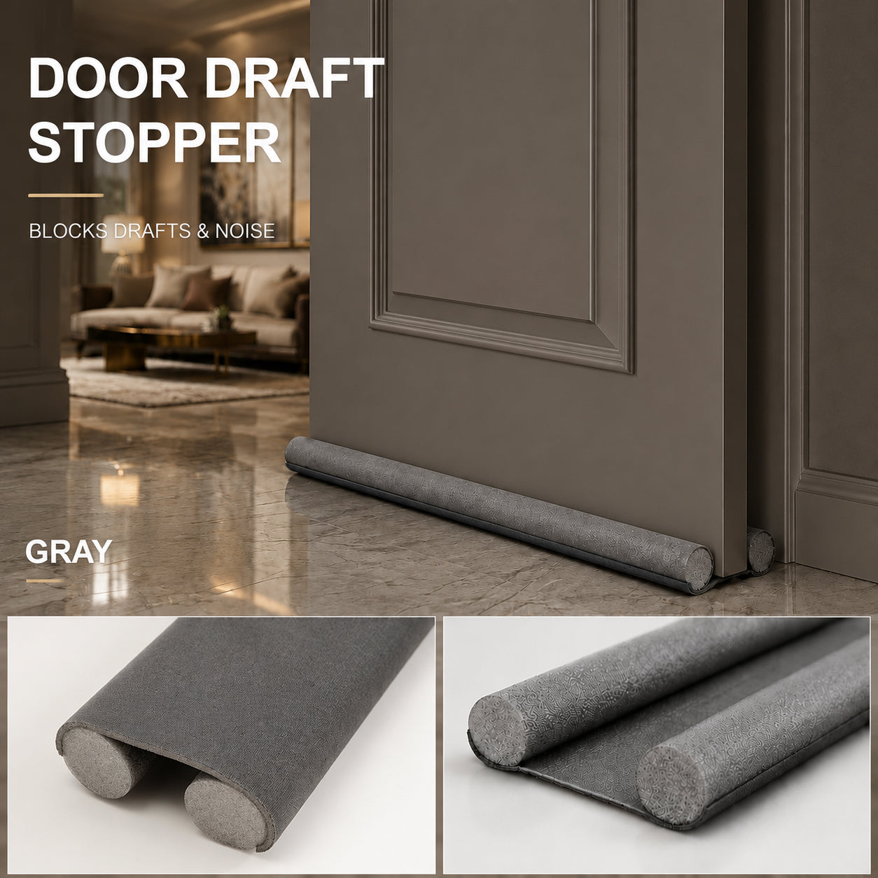 ✅ ✅  The Ultimate Summer Door Seal: Lock AC In, Keep Bugs & Noise Out (Slide-On)