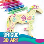 🔥Buy 2 Get 1 Free🎁Magic Puffy Bubble Pens, Heat Activated Popcorn Pens DIY 3D Art Marker for Kids Crafts