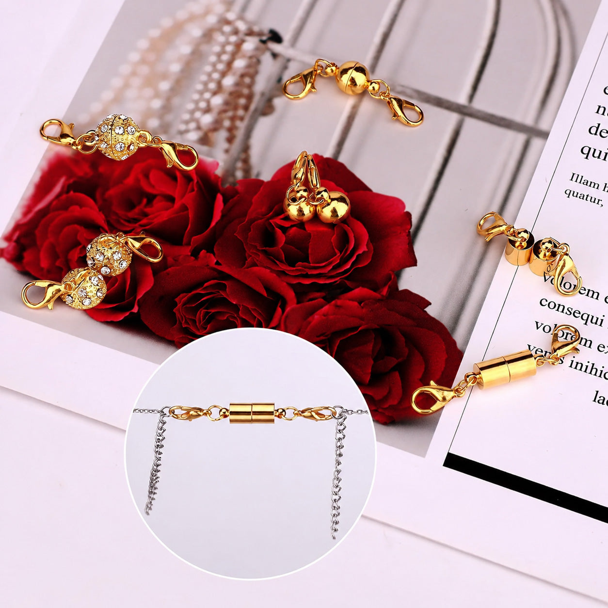 ✅ ✅ Secure Your Necklace in Seconds-Magnetic Necklace Clasps and Closures