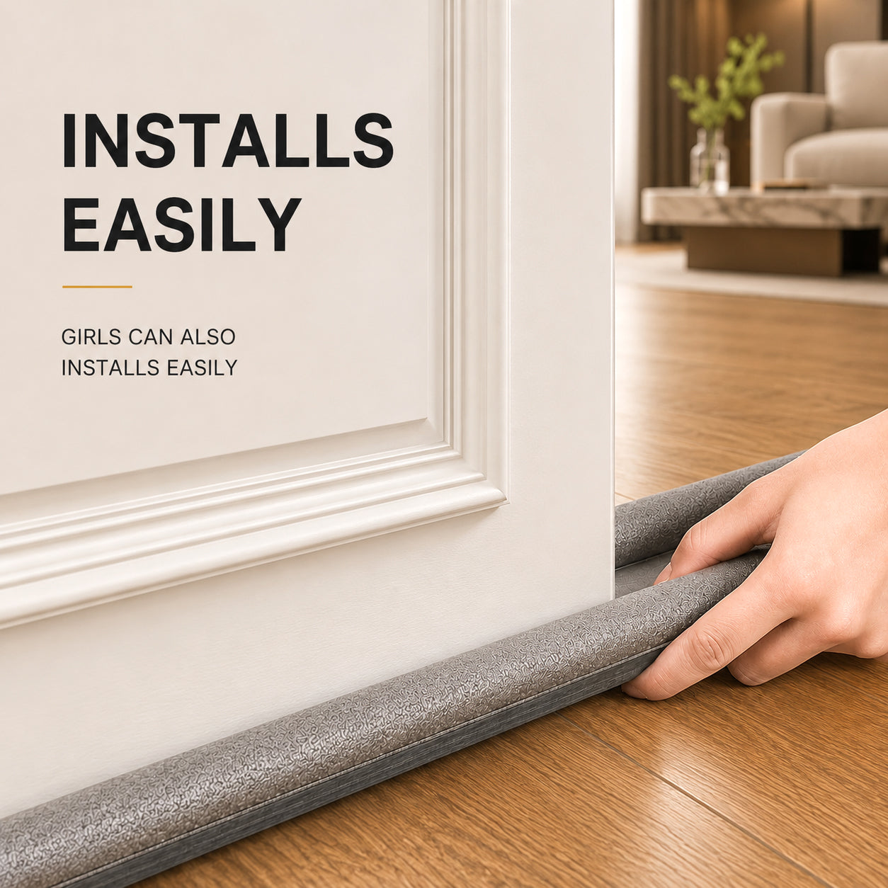 ✅ ✅  The Ultimate Summer Door Seal: Lock AC In, Keep Bugs & Noise Out (Slide-On)