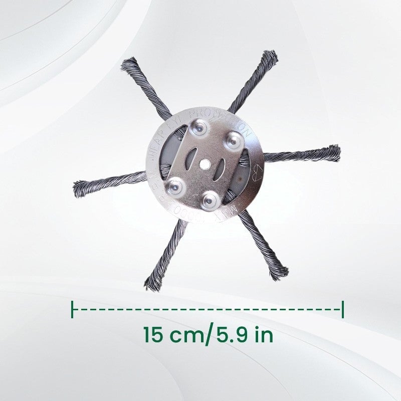 👨‍🌾🎁 Final Day Sale-6 inch Steel Wire Brush Cutter Trimmer Head
