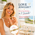 🔥 Secure Your Necklace in Seconds-Magnetic Necklace Clasps and Closures