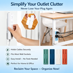 (🔥Up to 50% OFF) No-Drill Power Strip Organizer: Clean Up Your Space