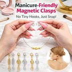 ✅ ✅ Secure Your Necklace in Seconds-Magnetic Necklace Clasps and Closures