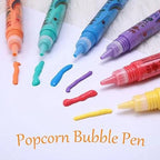 🔥Buy 2 Get 1 Free🎁Magic Puffy Bubble Pens, Heat Activated Popcorn Pens DIY 3D Art Marker for Kids Crafts