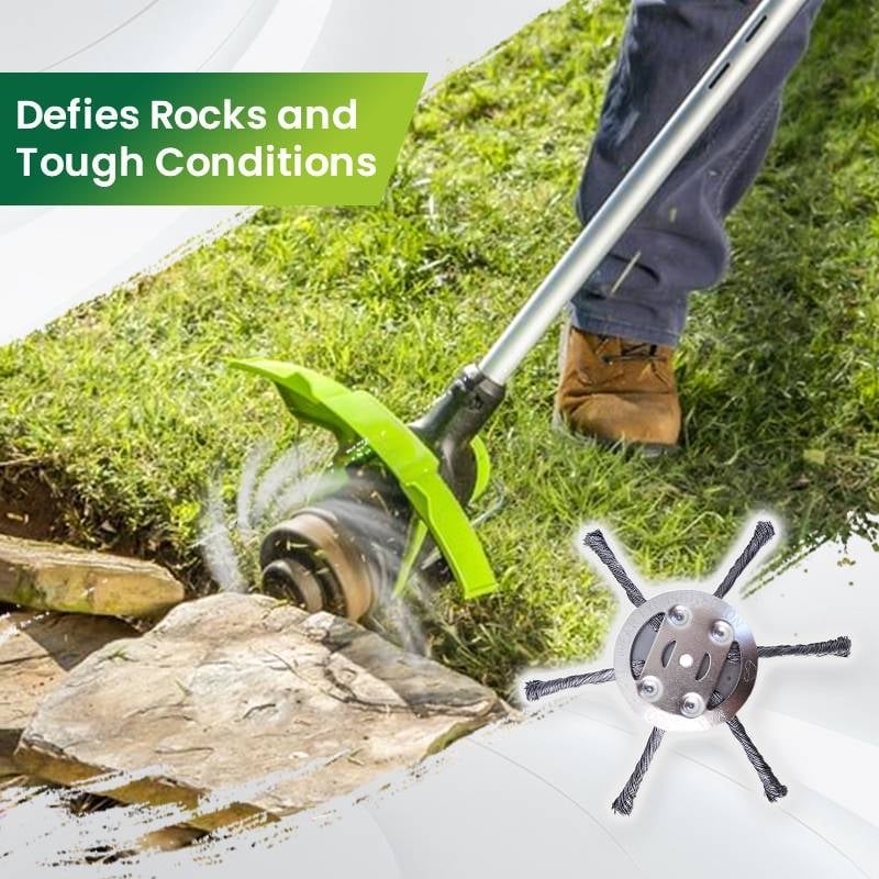 👨‍🌾🎁 Final Day Sale-6 inch Steel Wire Brush Cutter Trimmer Head