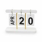 Nordic Minimalist Perpetual Flip Calendar Table Ornament