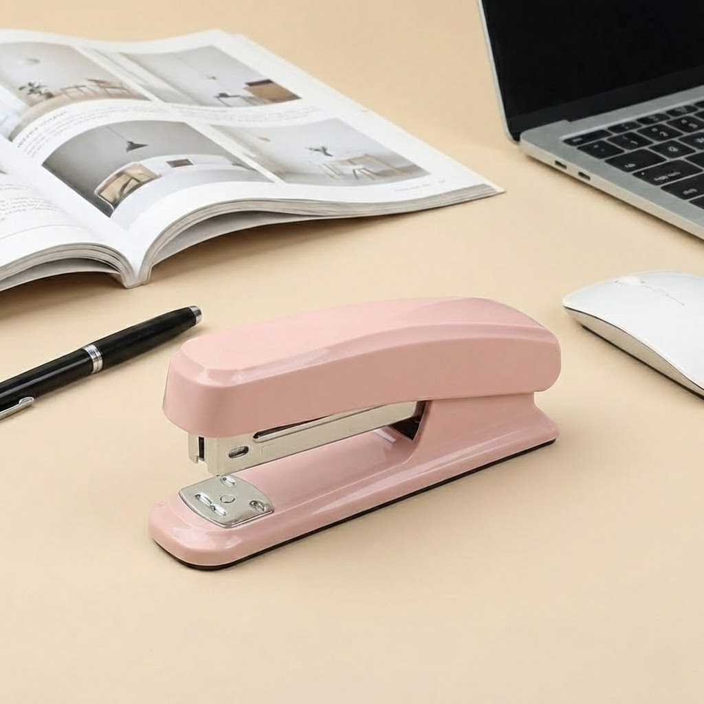 StowRoute Ergonomic Labor-Saving Desktop Stapler